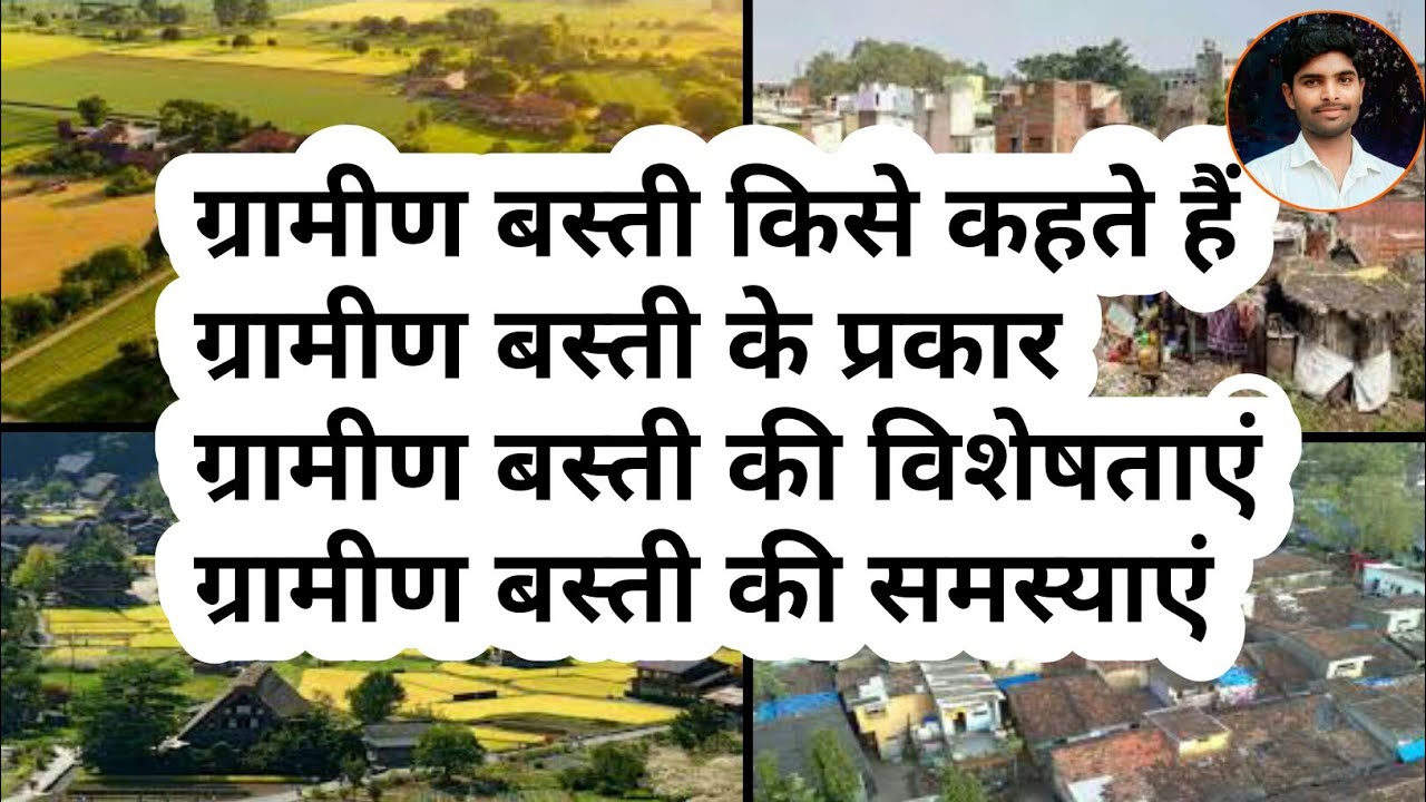 ग्रामीण बस्तियां क्या है /Gramin basti kise kahate hain/ paribhasha/ Prakar/ Visheshtaen