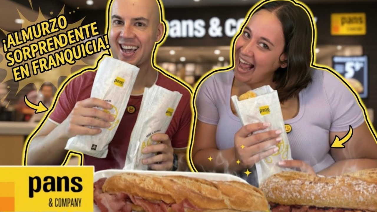 ¡ÚNICA franquicia con ALMUERZO! 😱 Probamos el esmorzaret de Pans & Company con @AndreaColasChannel