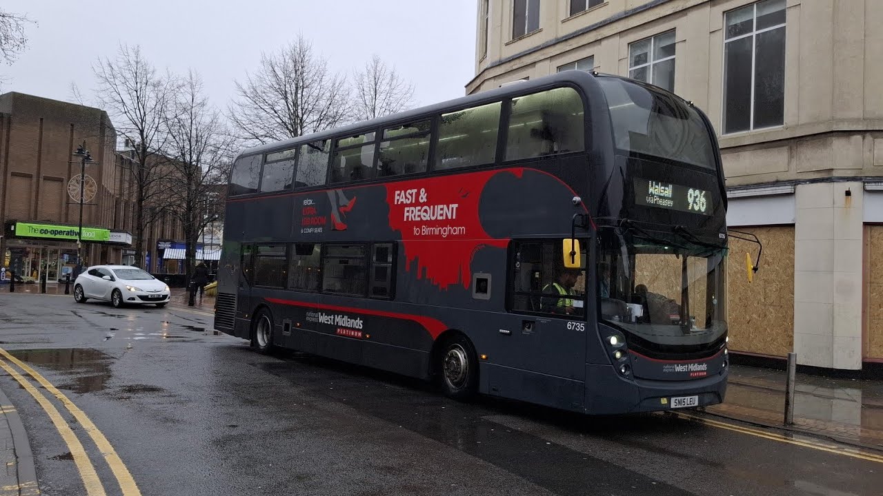 *HighRevs* National Express West Midlands Alexander Dennis Enviro 400MMC SN15LEU 6735 | Service 936