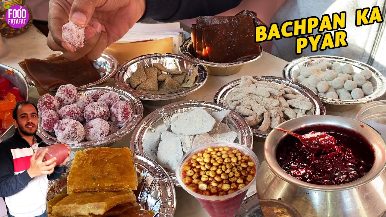 Bachpan Ka Pyar 50 साल पुरानी मशहूर आम पापड़ और इमली गोले की दुकान Street Food Jalandhar