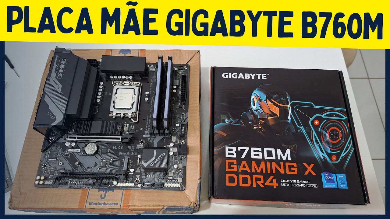 Placa Mãe Gigabyte B760M Gaming x DDR4 LGA 1700