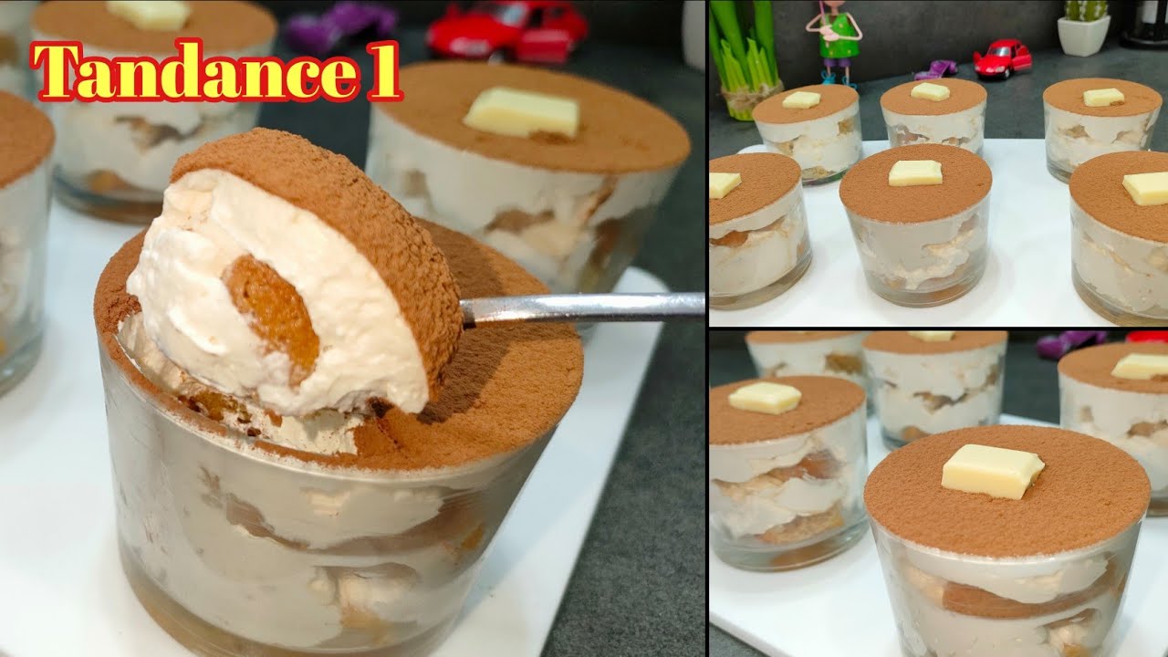 تيراميسو فردي بشكل جديد يوجد في عشر دقائق بدون كريمة ولا جبن ماسكاربون😍