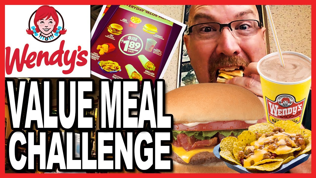 Wendy's ♥ Value Meal Challenge 3200 CALORIES in one sitting! OMG! | KBDProductionsTV