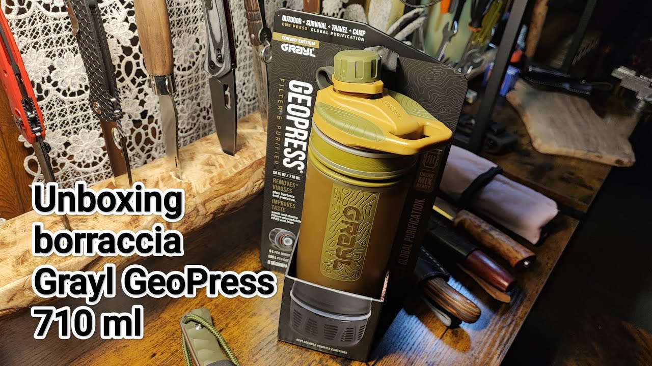 Unboxing borraccia Grayl GeoPress 710 ml