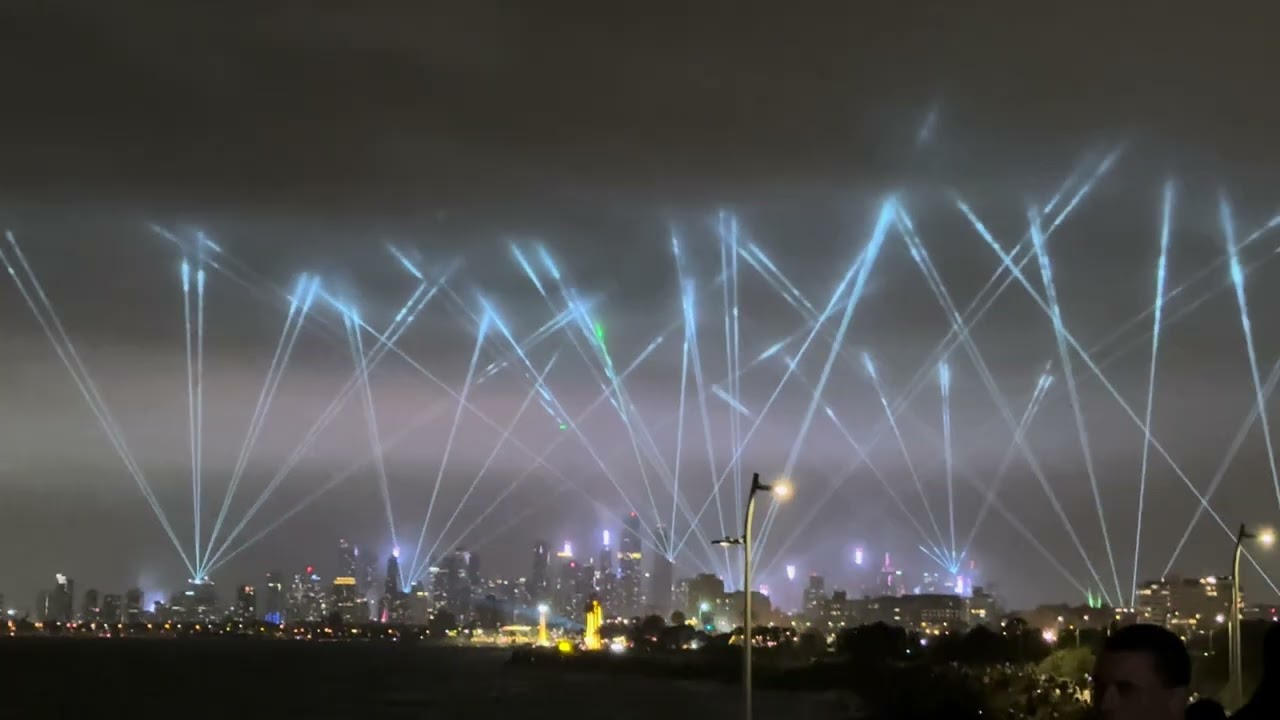 Melbourne 2026 fireworks and laser show 