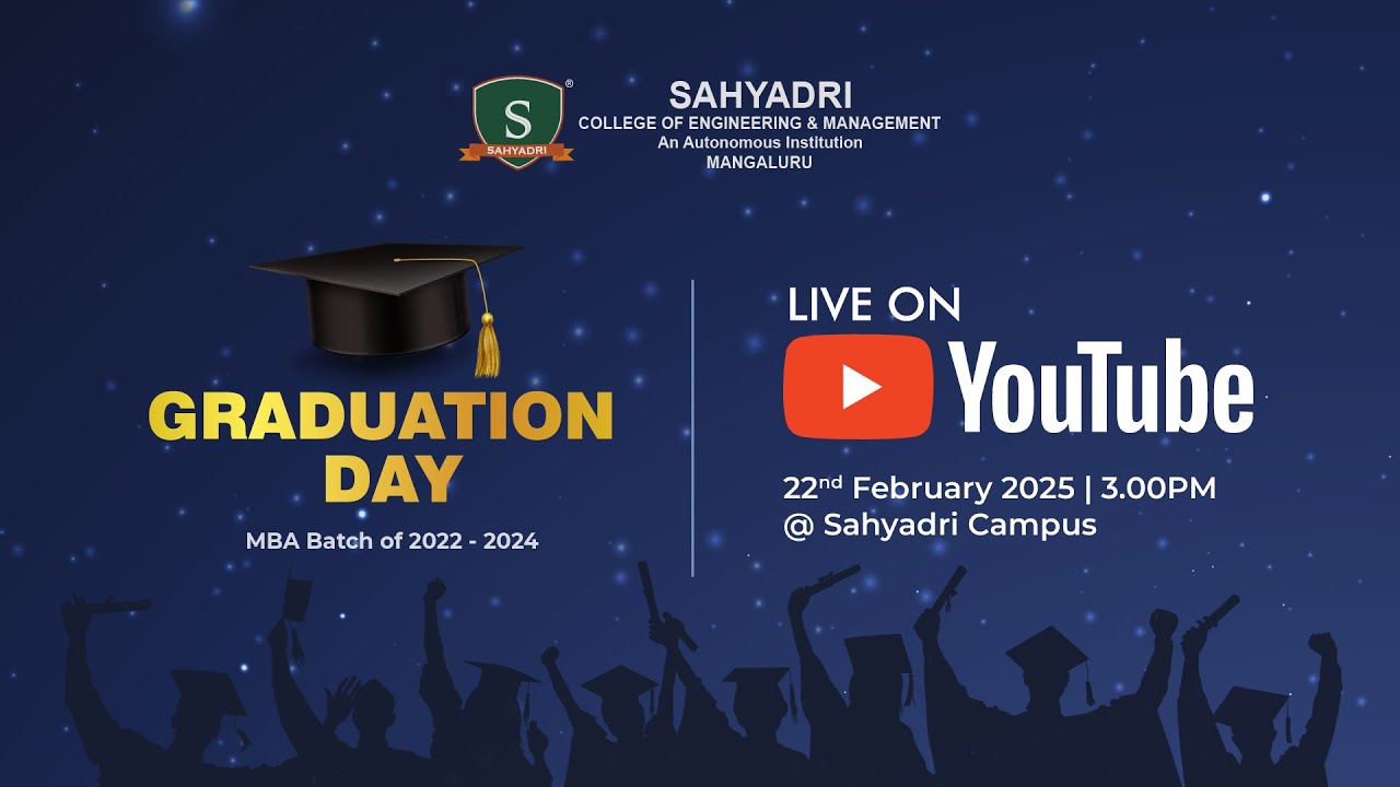 Sahyadri College of Engineering and Management | 14th MBA Graduation Ceremony | Live Streaming