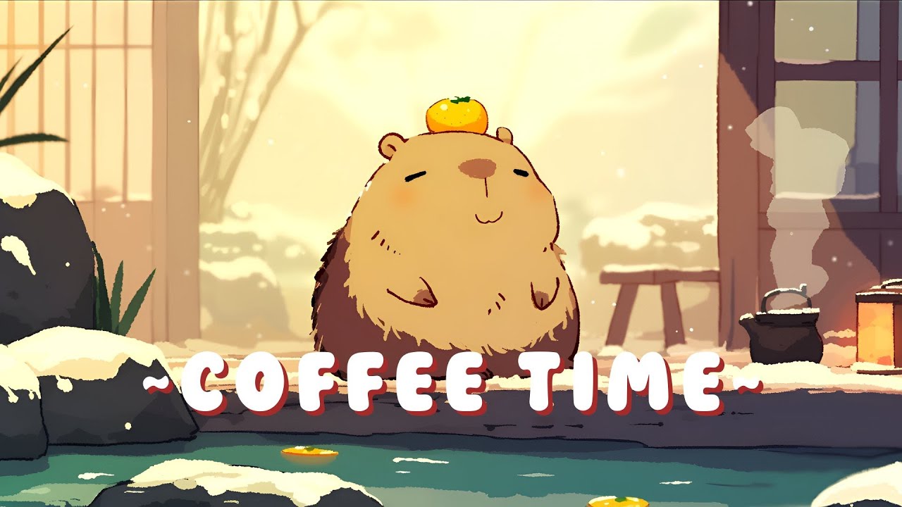 [Long Session] 24/7 Capybara Lofi Beats | Cozy Beats for Relaxation 🦫 🌿 ☕