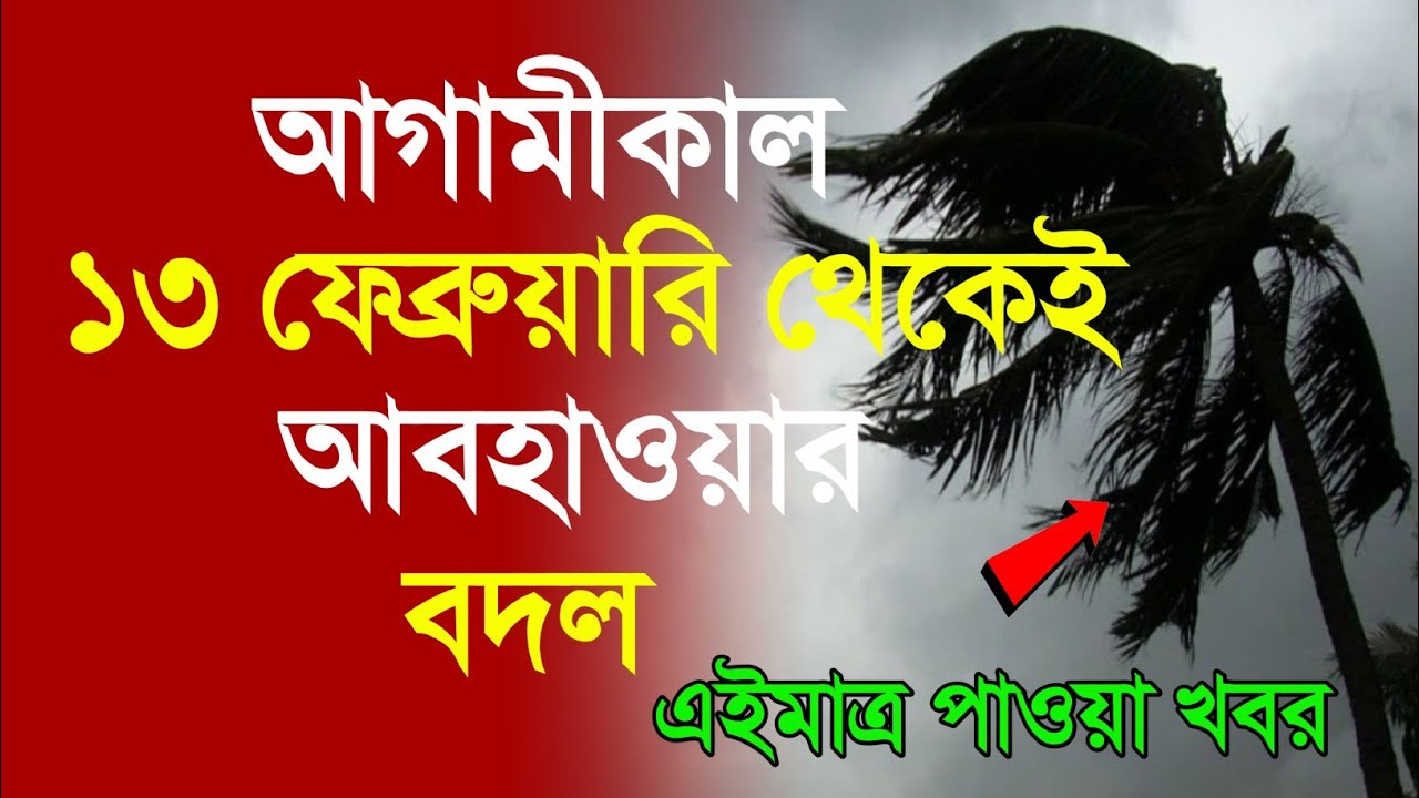 আবহাওয়ার খবর আজকের, 12 February  2026, Bangladesh Weather Report