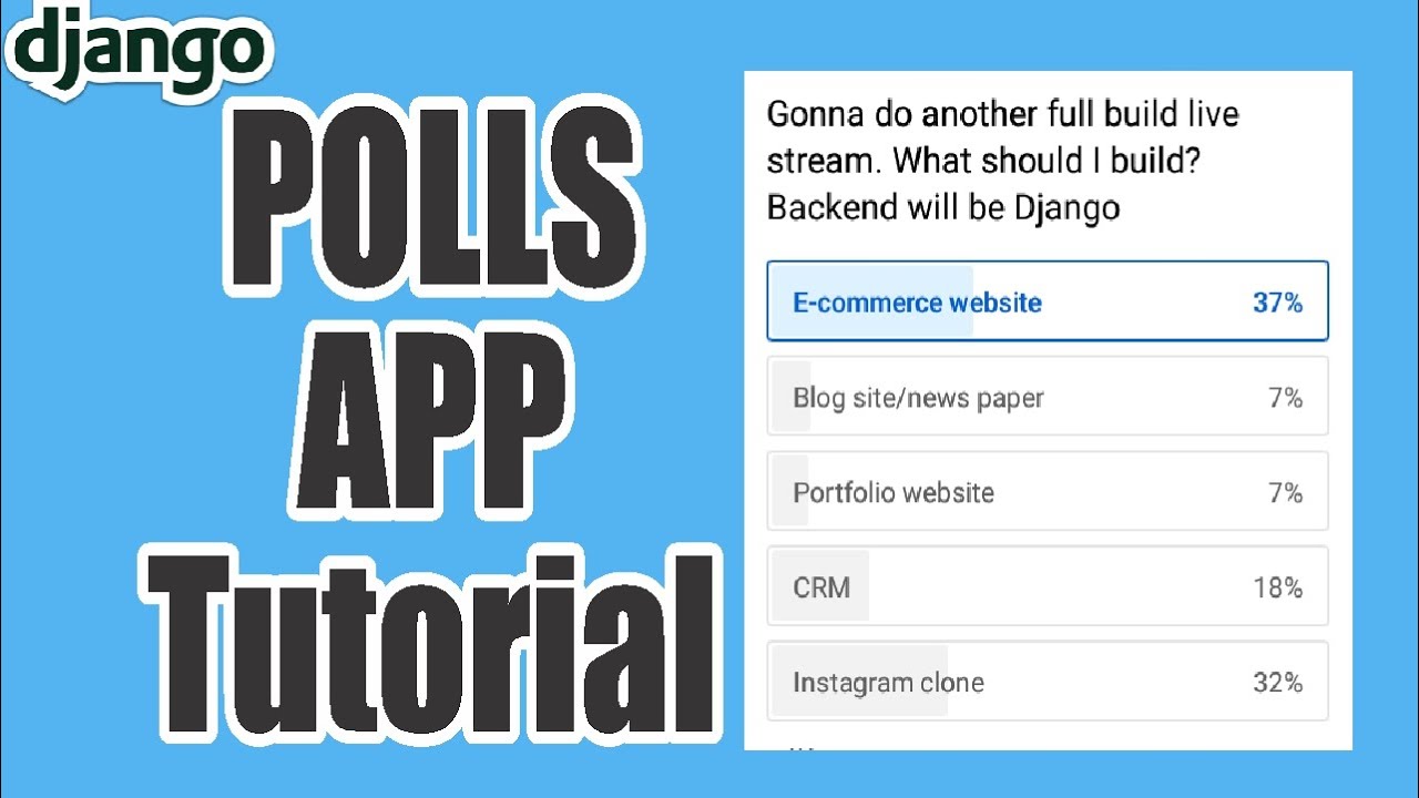 Django Project for Beginners || Build a Polls App with Django