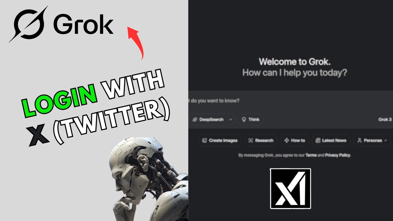 How to Log into Grok Ai using X(Twitter) 2025?