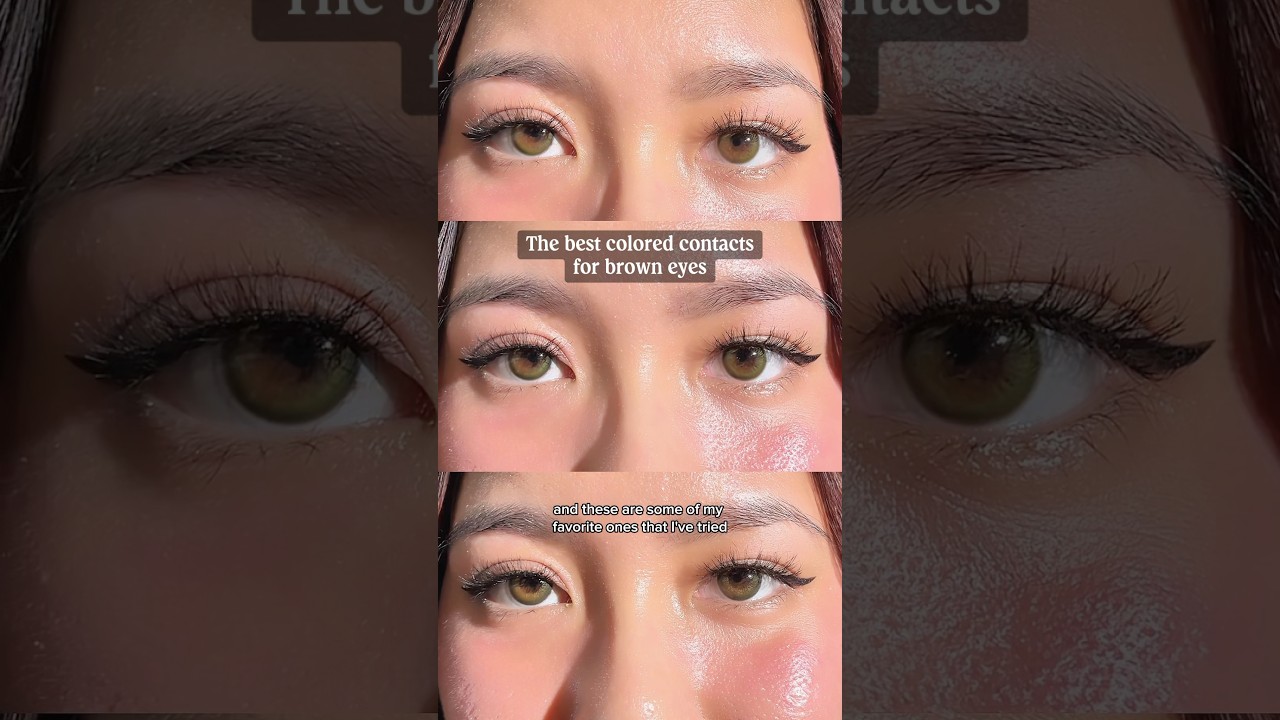 the best colored contacts for brown eyes 👁️✨
