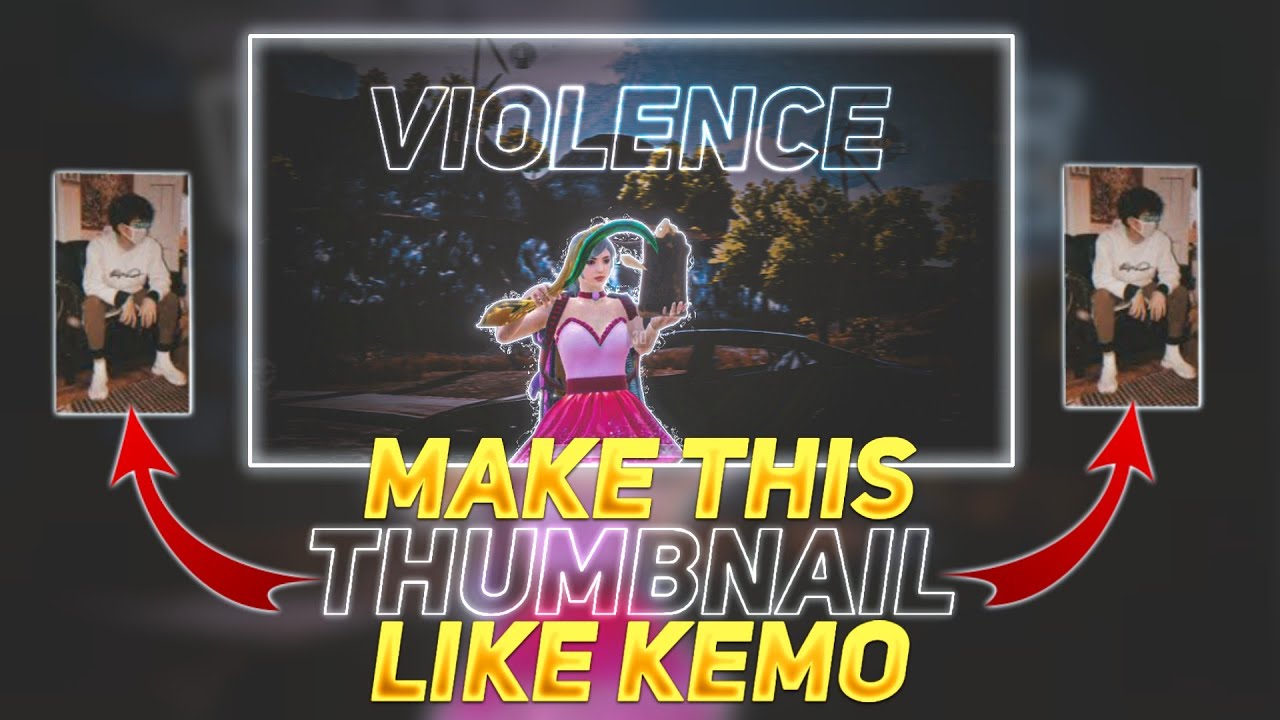 Make Thumbnail Like @KemoLetsGo |kemO Thumbnail tutorial Pubg Montage Thumbnail Tutorial Thumbnail edited