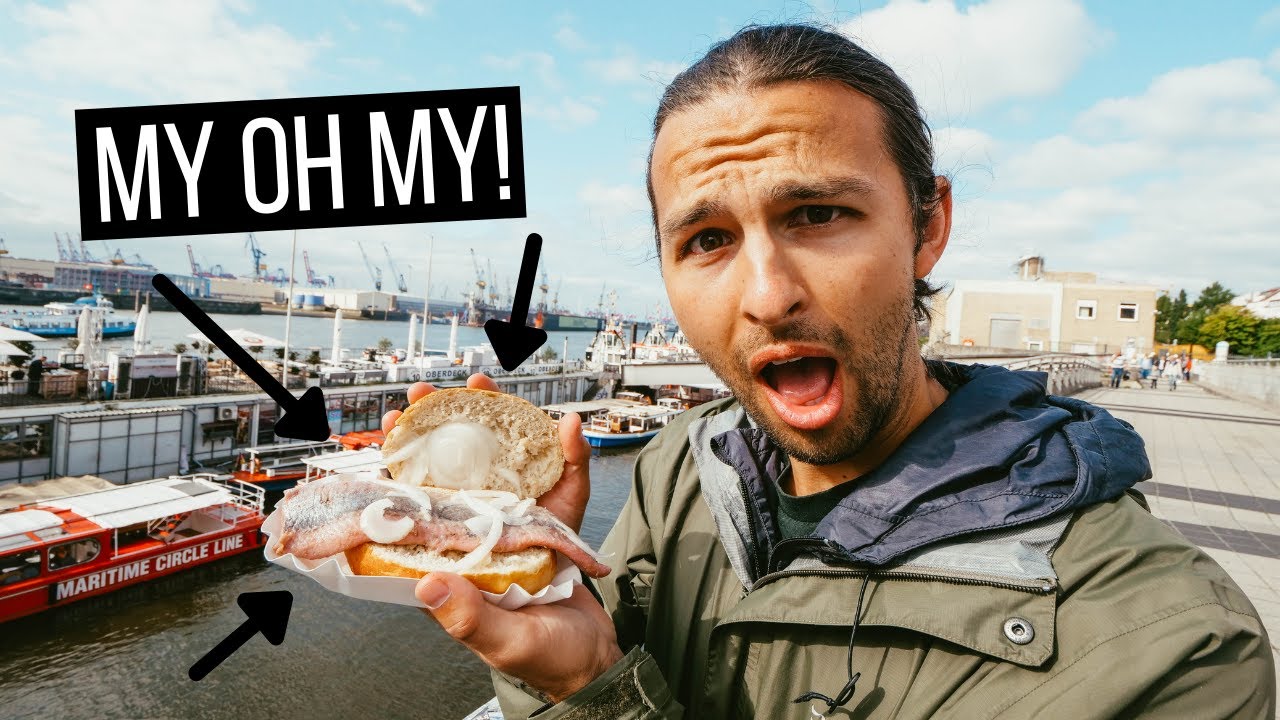 Trying Northern Germany's MOST POPULAR FOODS | Fischbrötchen, Franzbrötchen, Labskaus + More!