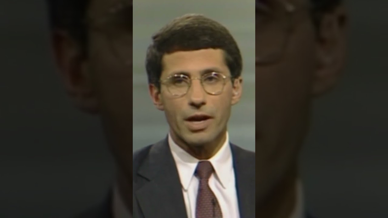 Dr. Anthony Fauci discussing the AIDS epidemic on PBS NewsHour in 1985