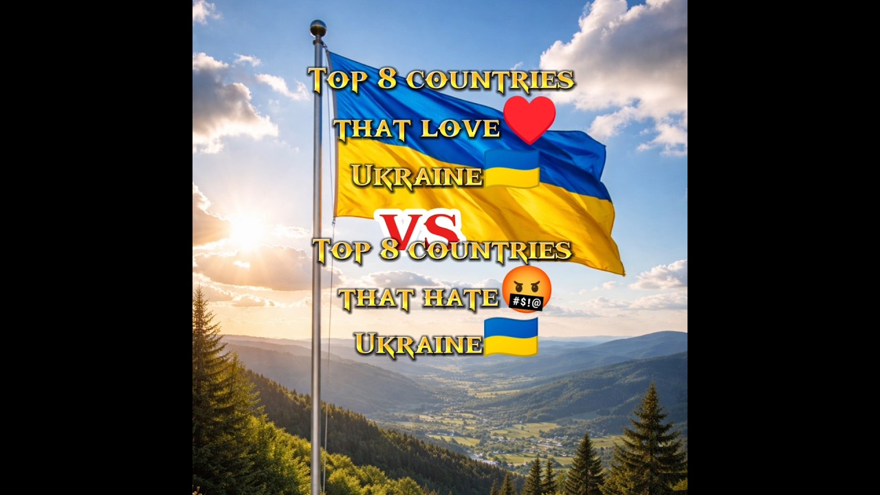 Ukraine&rsquo;s Friends vs Enemies &ndash; Top 8 Countries Compared#shorts#ukraine #usa#russia