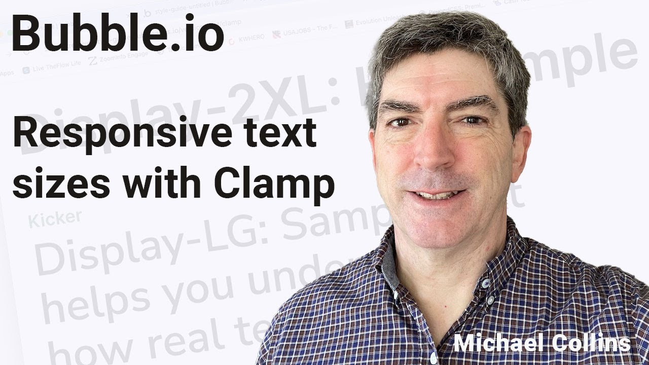 Bubble.io clamping (responsive font sizing)