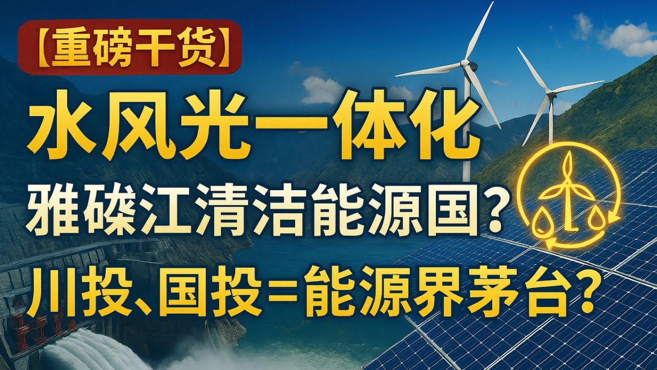 【重磅干货】从零解密水风光一体化：雅砻江如何打造全球顶级清洁能源帝国？史上最全投资逻辑分析，川投国投能否成为能源界茅台？