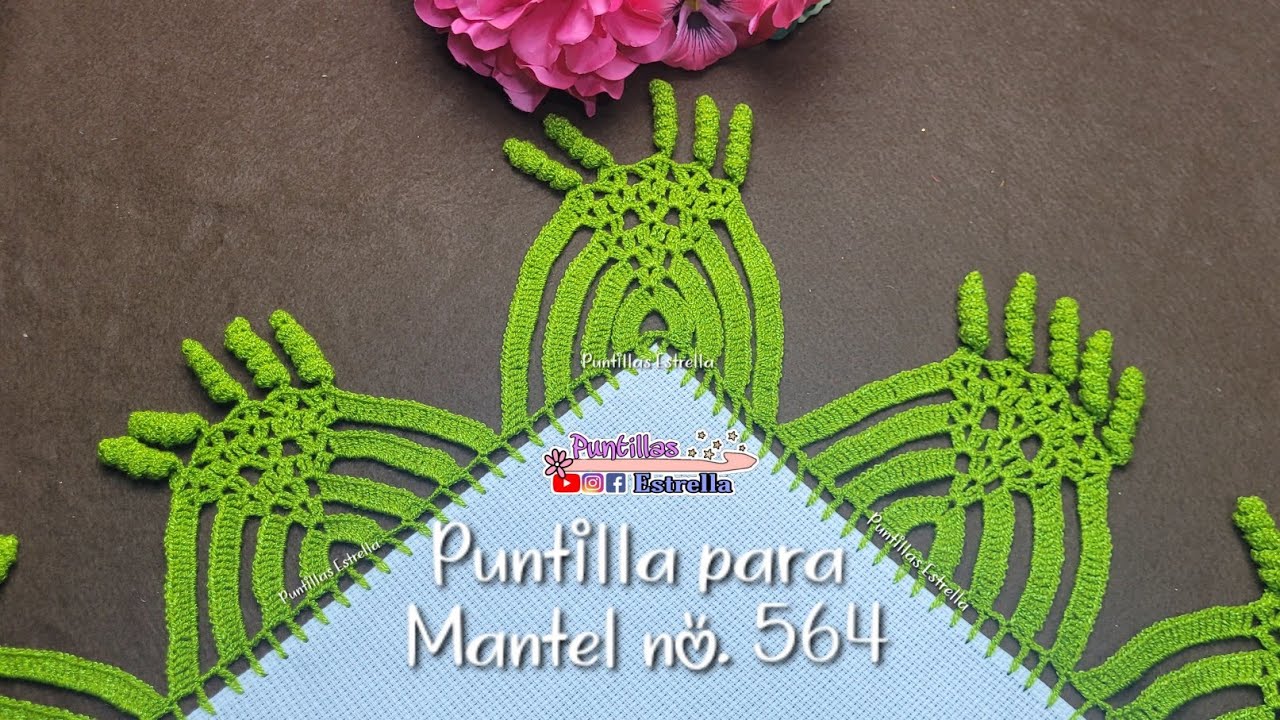 Puntilla  para mantel no. 564 -  puntillas Estrella 🌟