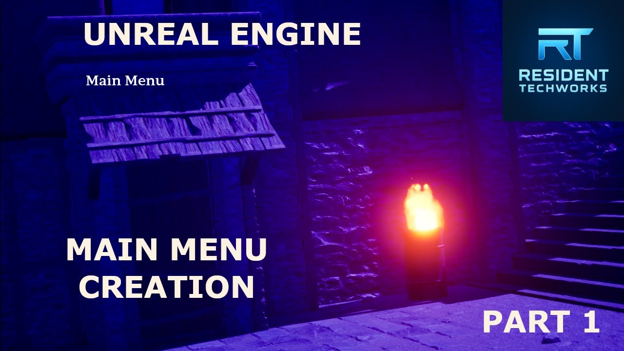 UE - Unreal Engine - Main Menu Creation (Video 1)