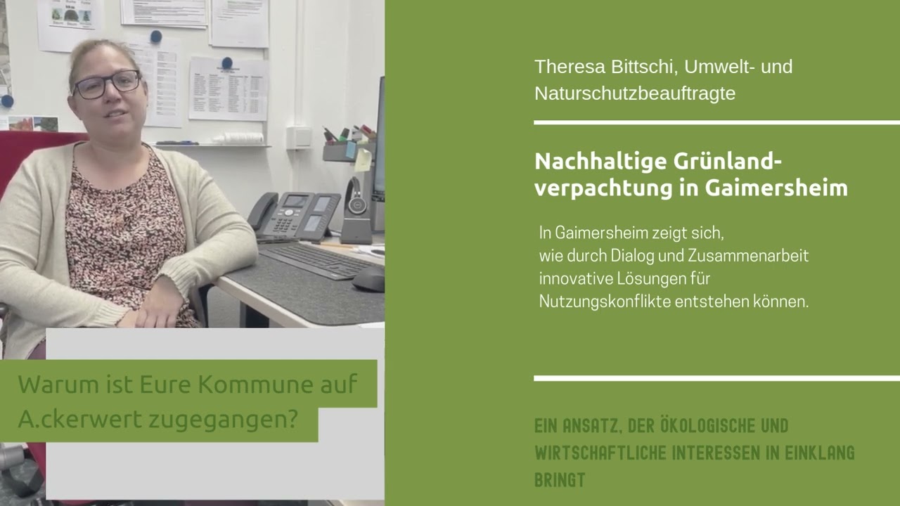 Nachhaltige Gr&uuml;nland-Verpachtung in Gaimersheim