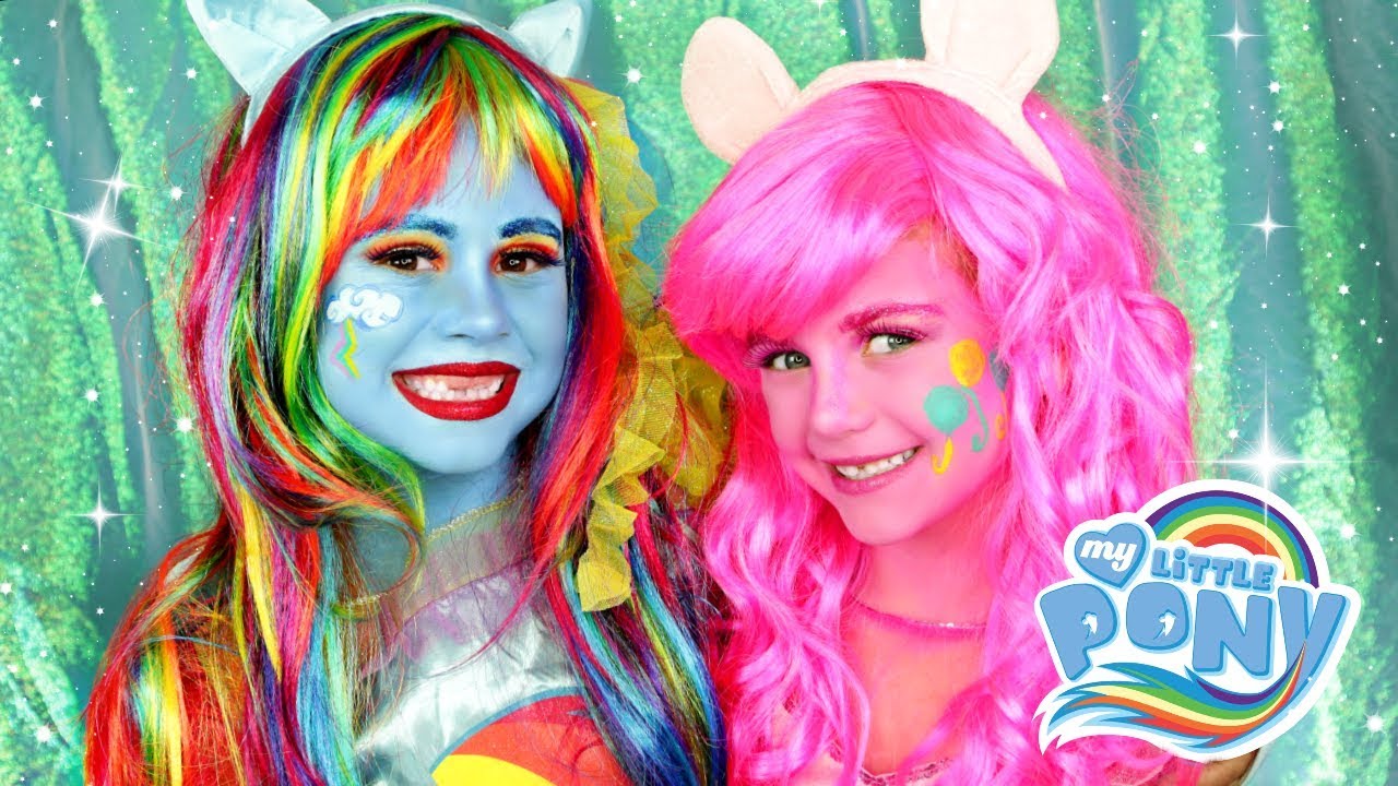 Rainbowdash and Pinkie Pie My Little Pony Makeup and Costumes