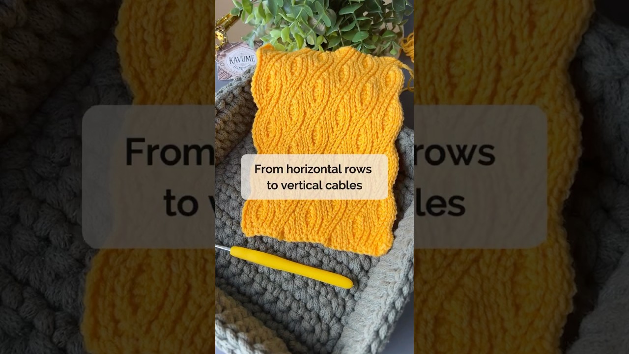 Not Your Usual Crochet Cable! You Need to Try This Stitch 💛