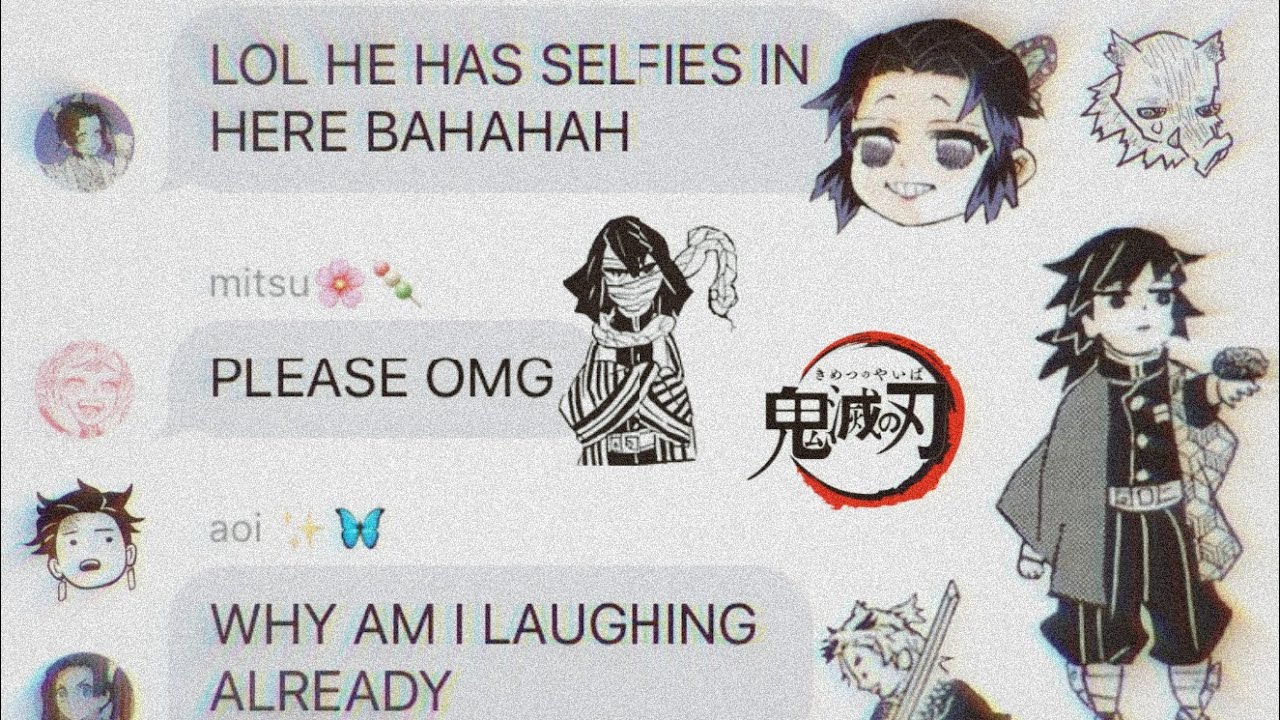 Shinobu steals Tomiokas phone?! // demon slayer texts