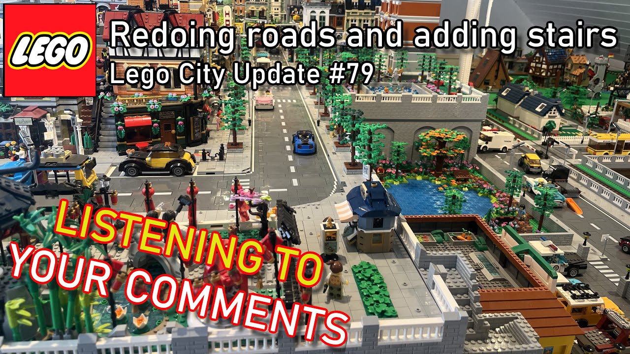 Redoing roads and adding stairs - Lego City Update #79