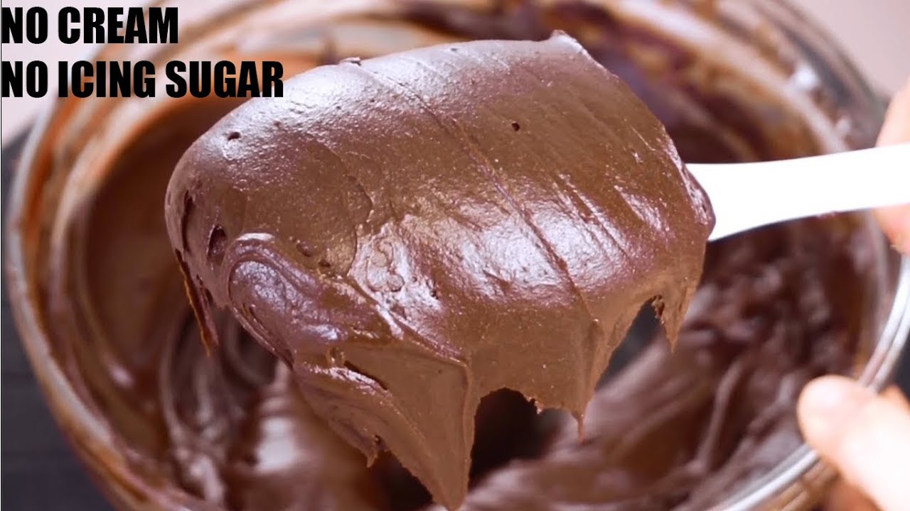 बिना क्रीम के केवल 4 चीजों से बनाए केक सजाने की क्रीम Chocolate Cream Recipe Without Cream & Maida