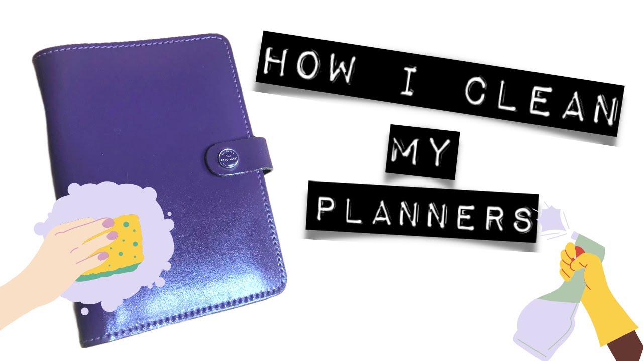 Clean with me - How I clean and care for my Filofax planners featuring  original in patent purple.