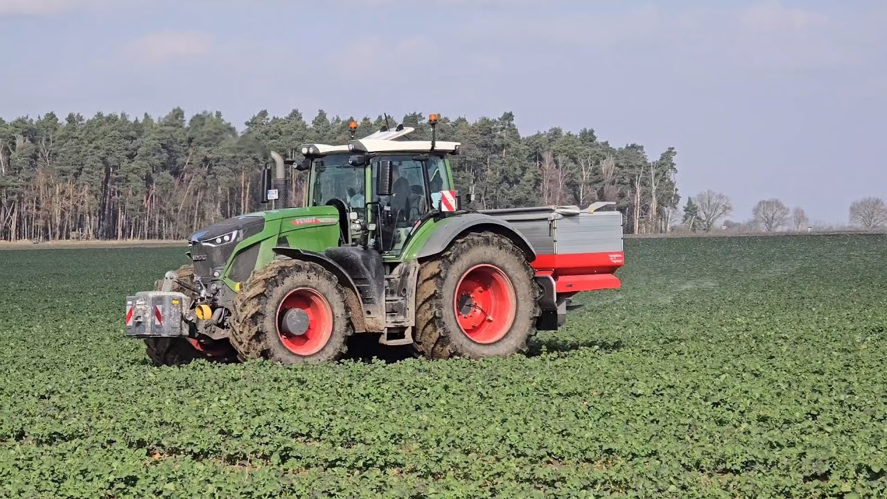FENDT 942 mit Kverneland Exacta - TL GEOspread Streuer / SOUND / 4K