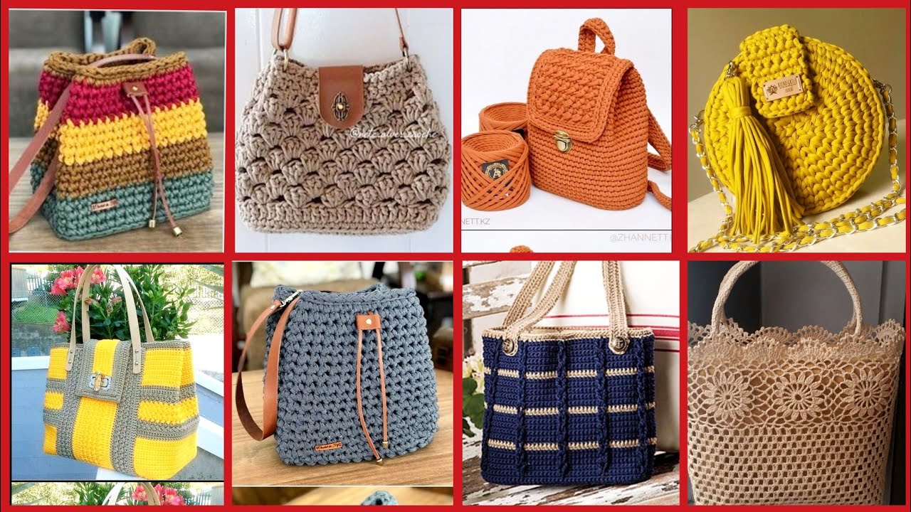 Fabulous Hand Made Crochet Bags Designs Ideas//Classy Crochet Patterns For Hand Bags