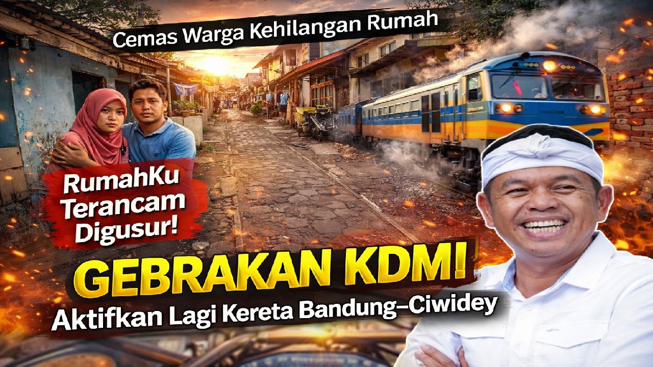 VIRAL! KDM Aktifkan Lagi Kereta Bandung–Ciwidey, Warga Kaget: “Serius Mau Hidup Lagi?”