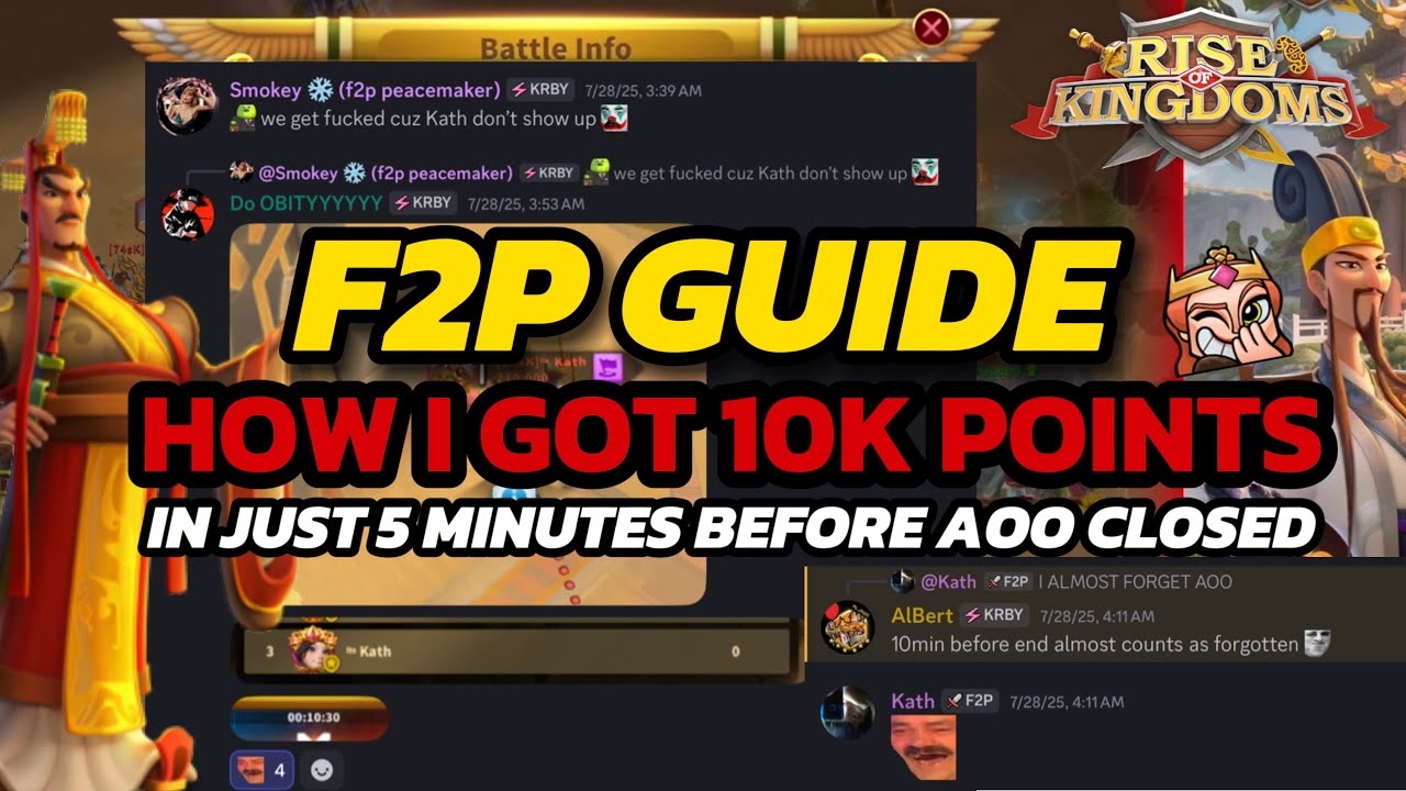 How I Get Easy 10.000 Points in Ark Of Osiris in 5 Minutes As A F2P Player in Rise Of Kingdoms Game