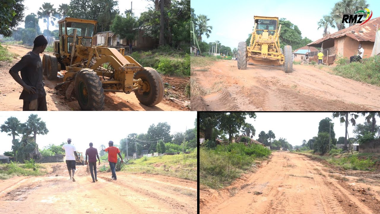 ZIGUINCHOR/ SOCIAL : LE GRATTAGE DE LA ROUTE QUI MÈNE AU CIMETIÈRE PAR L'ASC TILENE, UN ACTE NOBLE