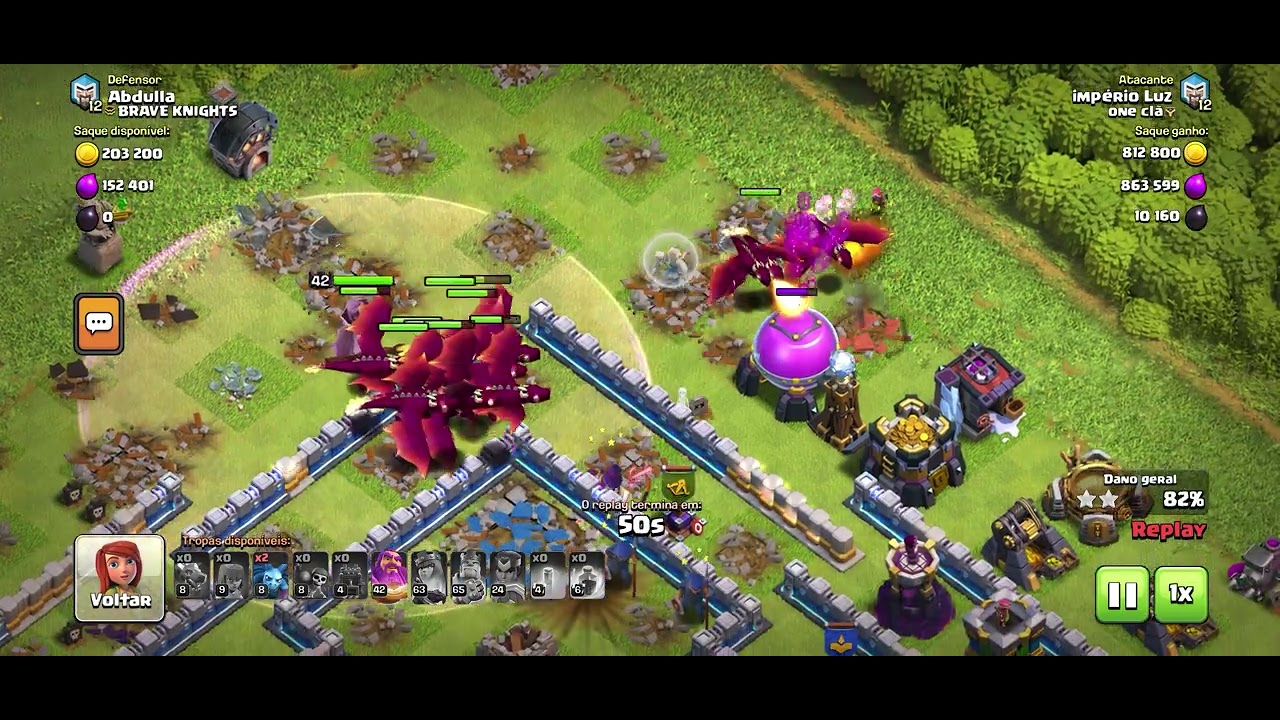 Fazendo bonito na liga #clashofclans 