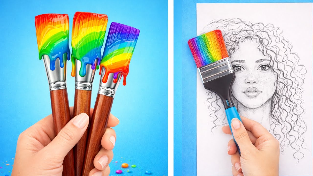 Волшебное искусство дома! Креативный DIY для детей 🎨🌈🎉✨