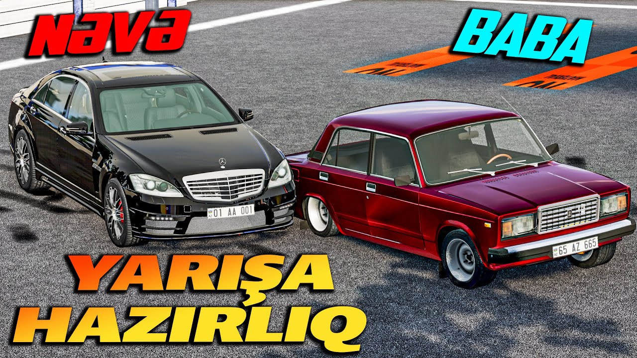 Kirayə Qaraj Yarışa Hazırlıq Baba Lada Nəvə Amg| Maşın Oyunları | BeamNG.Driver #malikbedelov