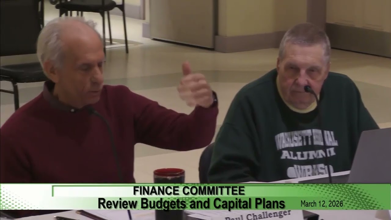 March 12th, 2026 - Holden, MA - Finance Committee Meeting