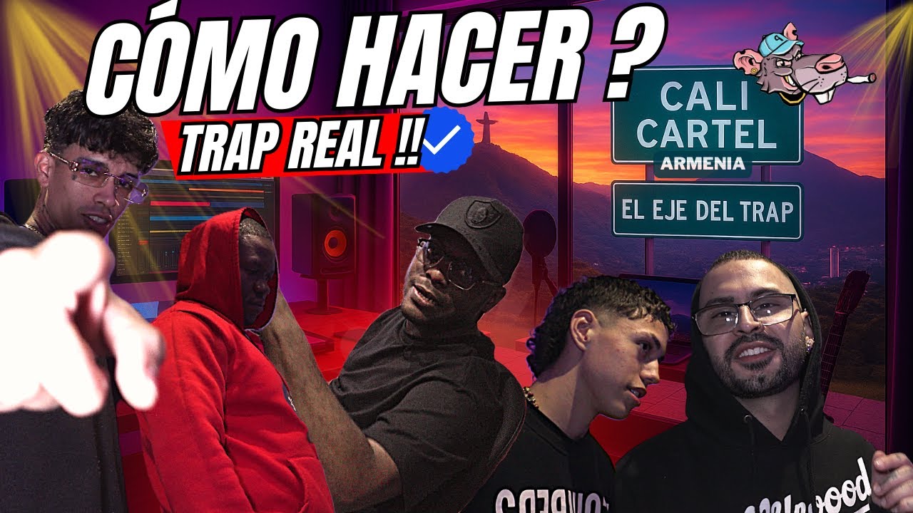 ⚠️ SESION de GRABACION con productores de CALI CARTEL !! | Exclusive VLOG⚠️ TRAP REAL !
