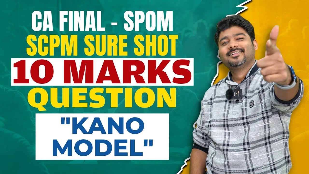 KANO MODEL CA FINAL SPOM SCPM 10 MARKS SURE SHOT by CA SANKALP KANSTIYA