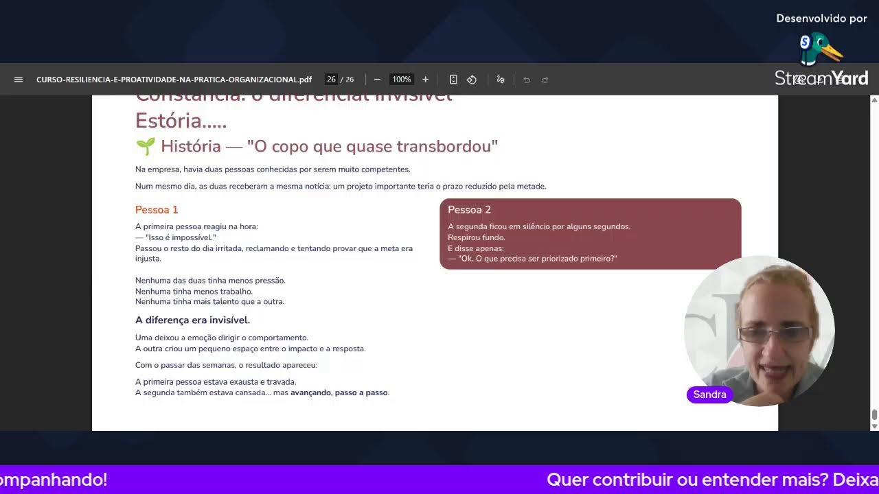 AULA 2 – RESILIÊNCIA: ESTABILIDADE EMOCIONAL E CONSTÂNCIA