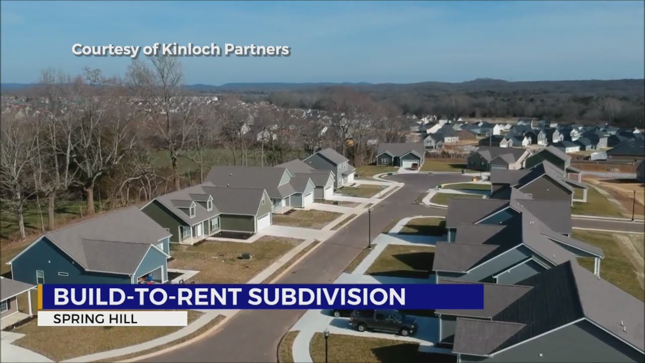 Build-to-rent homes in TN