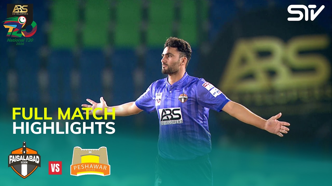 Full Highlights | Faisalabad vs Peshawar | M 13 | ABS Developers National T20 Cup 2026 | MZA1A