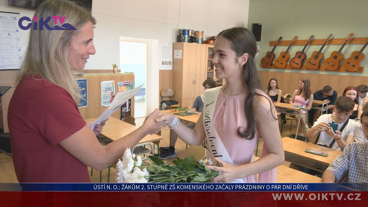 Ústí nad Orlicí: Žákům 2. stupně ZŠ Komenského začaly prázdniny o pár dní dříve