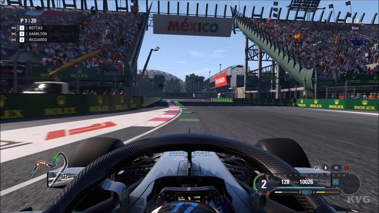 F1 2018 - Aut&oacute;dromo Hermanos Rodr&iacute;guez (Mexico GP) - Gameplay (PC HD) [1080p60FPS]