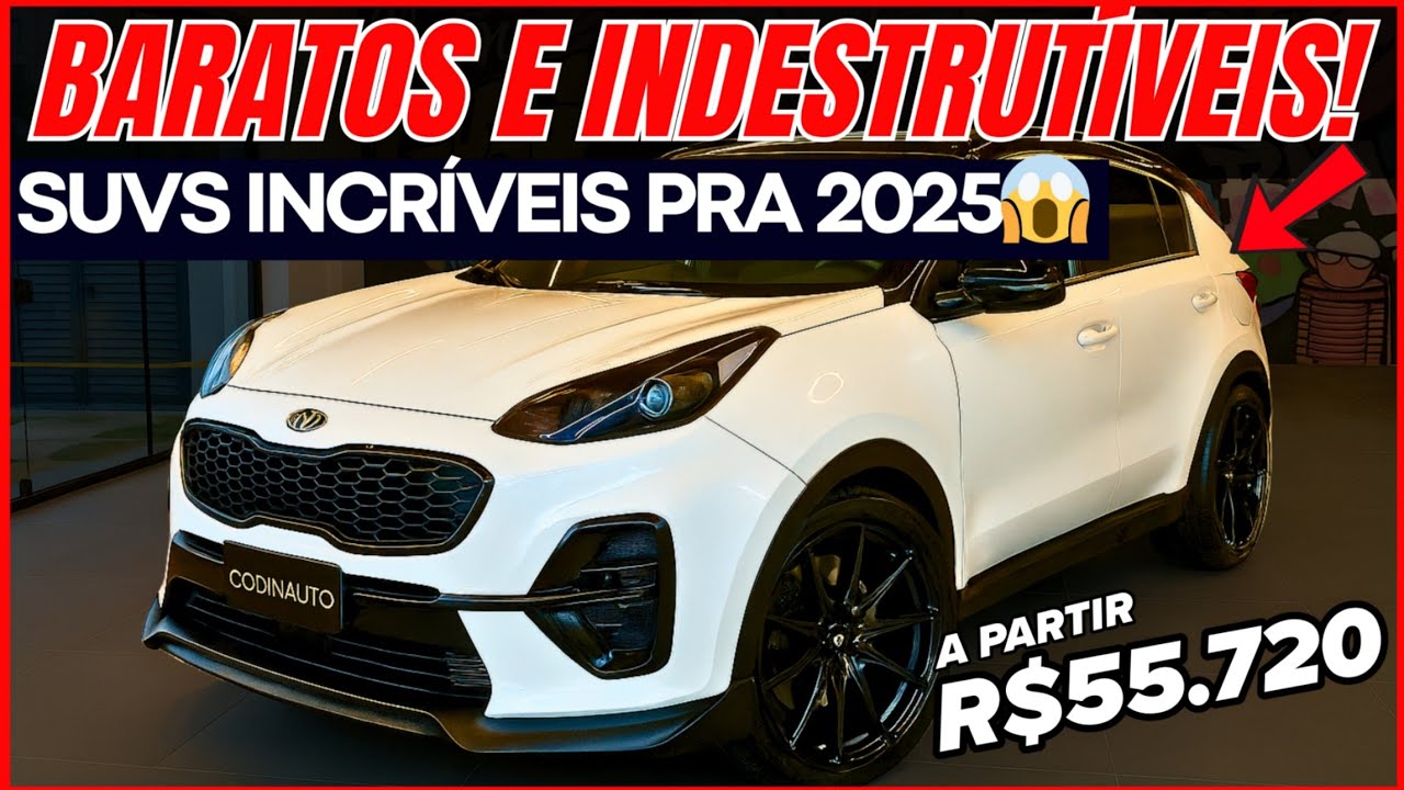 🔥 7 SUVs BARATOS que NÃO QUEBRAM NEM COM PANCADA! (Mecânicos juram por eles) MELHORES OPÇÕES do ANO