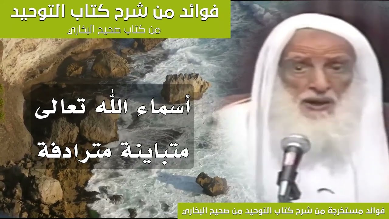74 - أسماء الله تعالى متباينة مترادفة - الشيخ ابن عثيمين