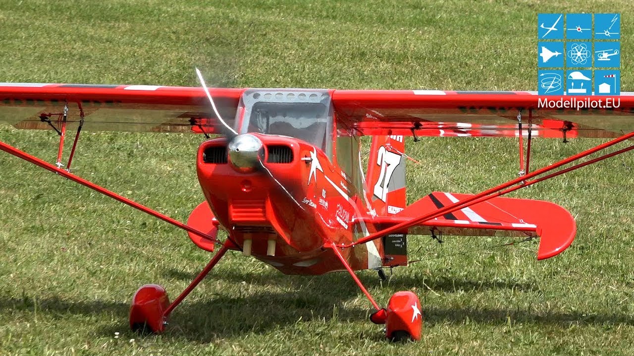 RC BELLANCA SUPER DECATHLON GRUPP MODELLBAU F-SCHLEPP RED SPECIAL-EDITION JEREMIAS HARTMANN