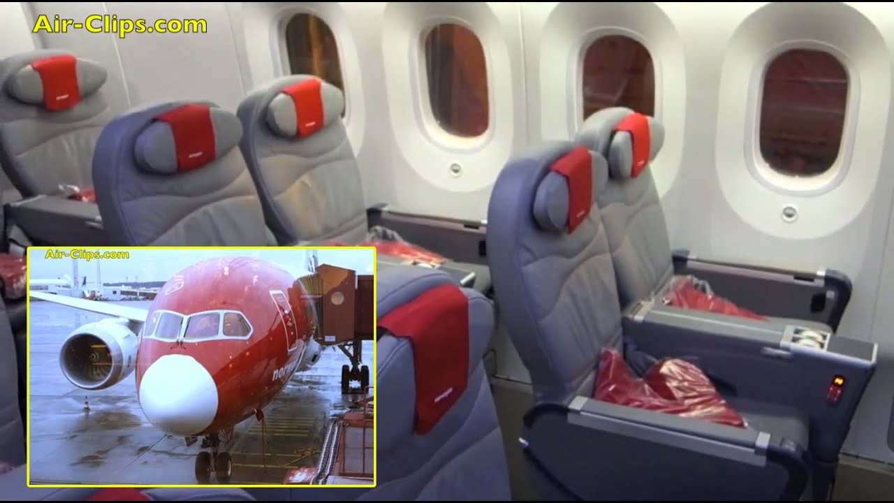 Norwegian Boeing 787-8 Dreamliner Premium Class Stockholm-Lauderdale [AirClips full flight series]